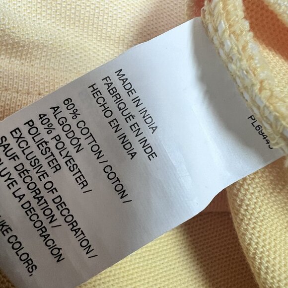 Izod Polo Men’s Yellow Short Sleeve Size XXL - Picture 11 of 11